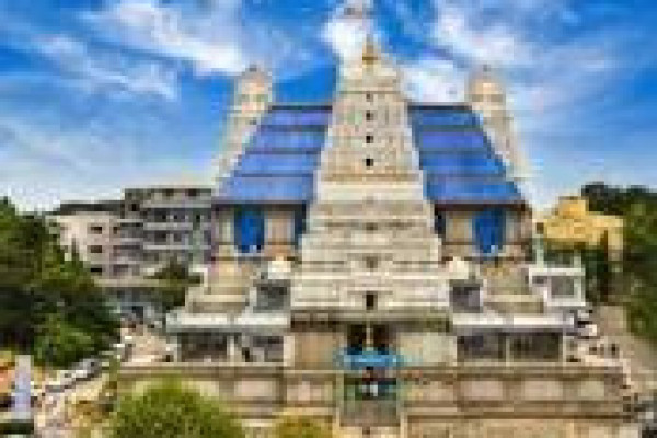 tranquil ISKCON Temple.